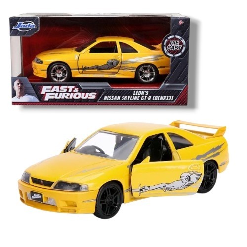 Miniatura Nissan Skyline GT-R R33 Velozes e Furiosos 1/32 – Jada